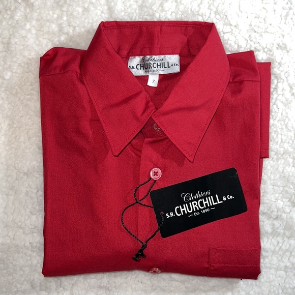 Other - ♦️Brand New♦️ Boys Size 7 Button Up Dress Shirt